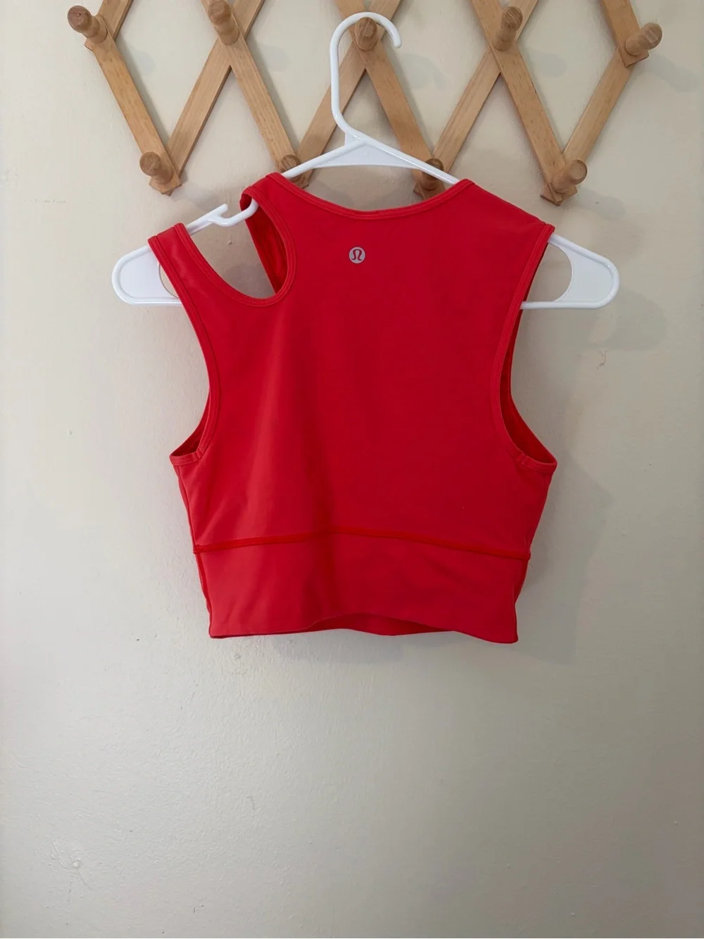lululemon athletica Bright Red Performance Crop Tank